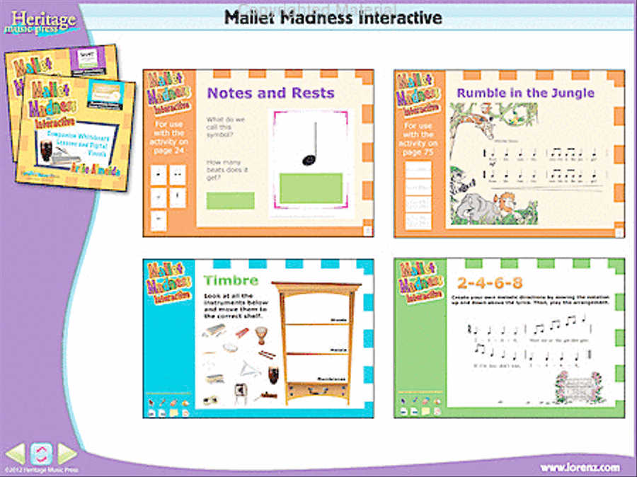 Mallet Madness Interactive - Promethean Edition with PowerPoint Percussion scores gallery preview page 3
