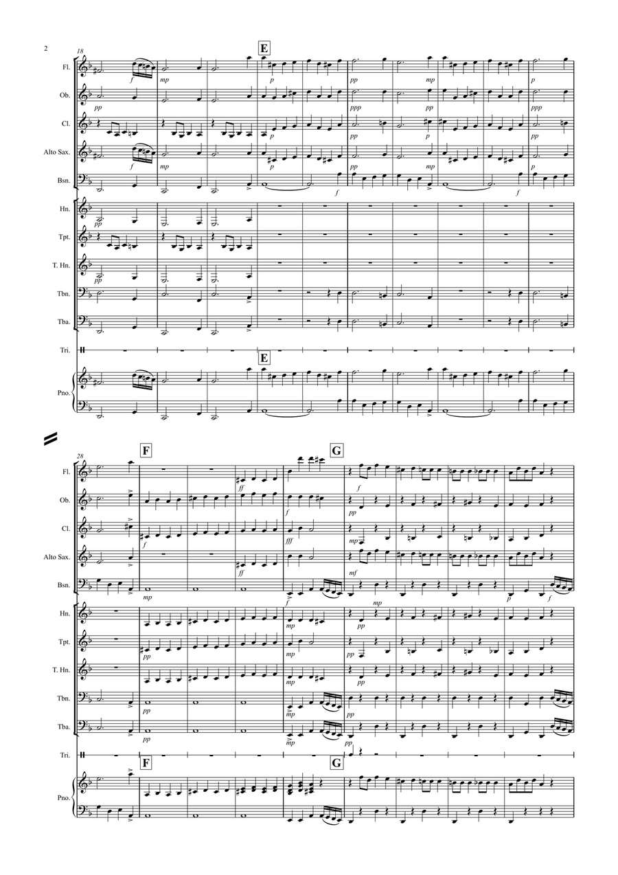 Dance of the Sugar Plum Fairy (Fantasia from the Nutcracker) for School Wind Band Concert Band scores gallery preview page 2