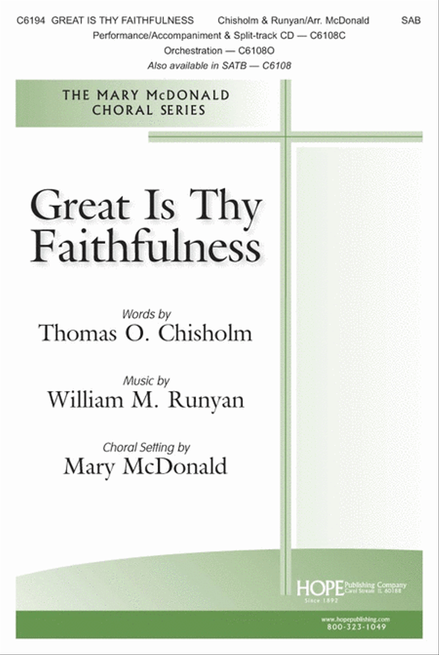 Great Is Thy Faithfulness Choir scores gallery preview page 1
