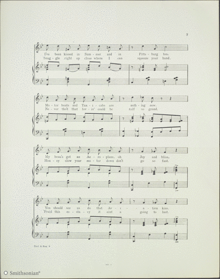 That Aeroplane Rag Piano, Vocal scores gallery preview page 3