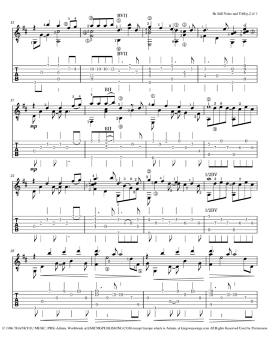 Be Still For The Presence Guitar Tablature scores gallery preview page 3