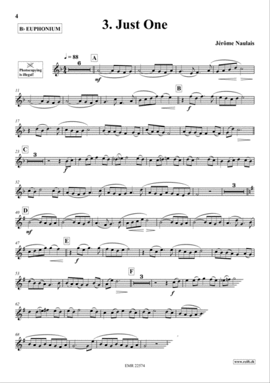Play With Your Band Volume 3 Euphonium scores gallery preview page 5