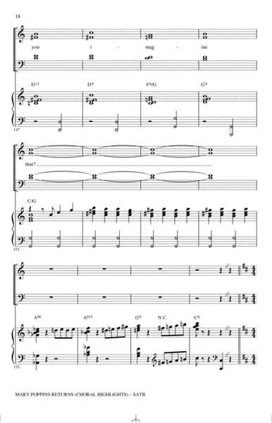 Mary Poppins Returns (Choral Highlights) (arr. Roger Emerson)