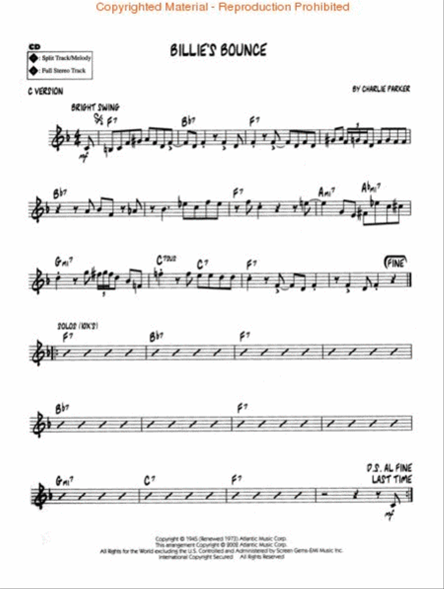 The Blues C Instrument scores gallery preview page 2