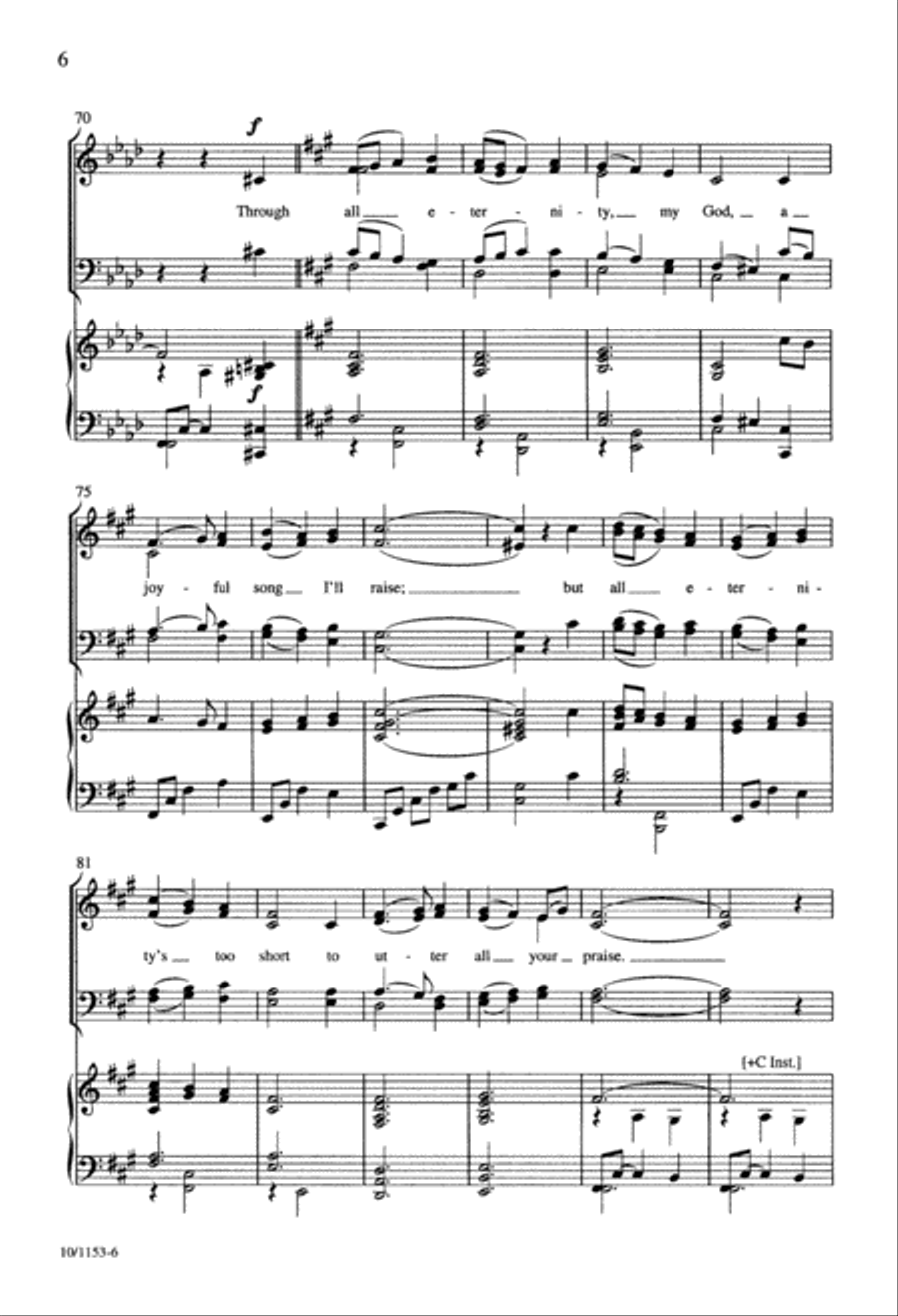 Wonder, Love, and Praise 4-Part scores gallery preview page 6