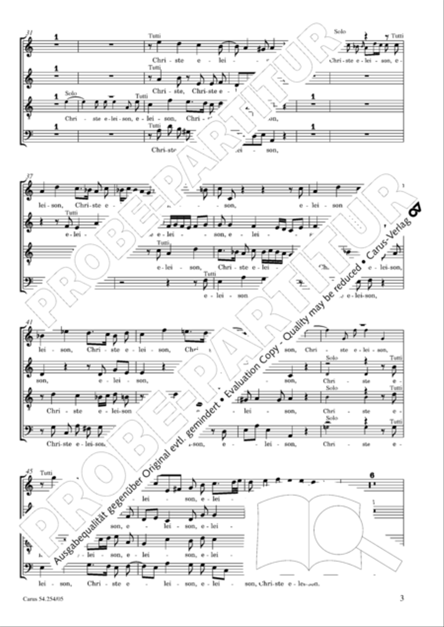 Missa Sancti Hieronymi 4-Part scores gallery preview page 4