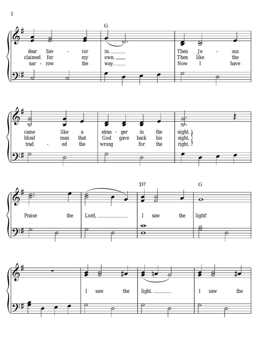 I Saw The Light Voice scores gallery preview page 2