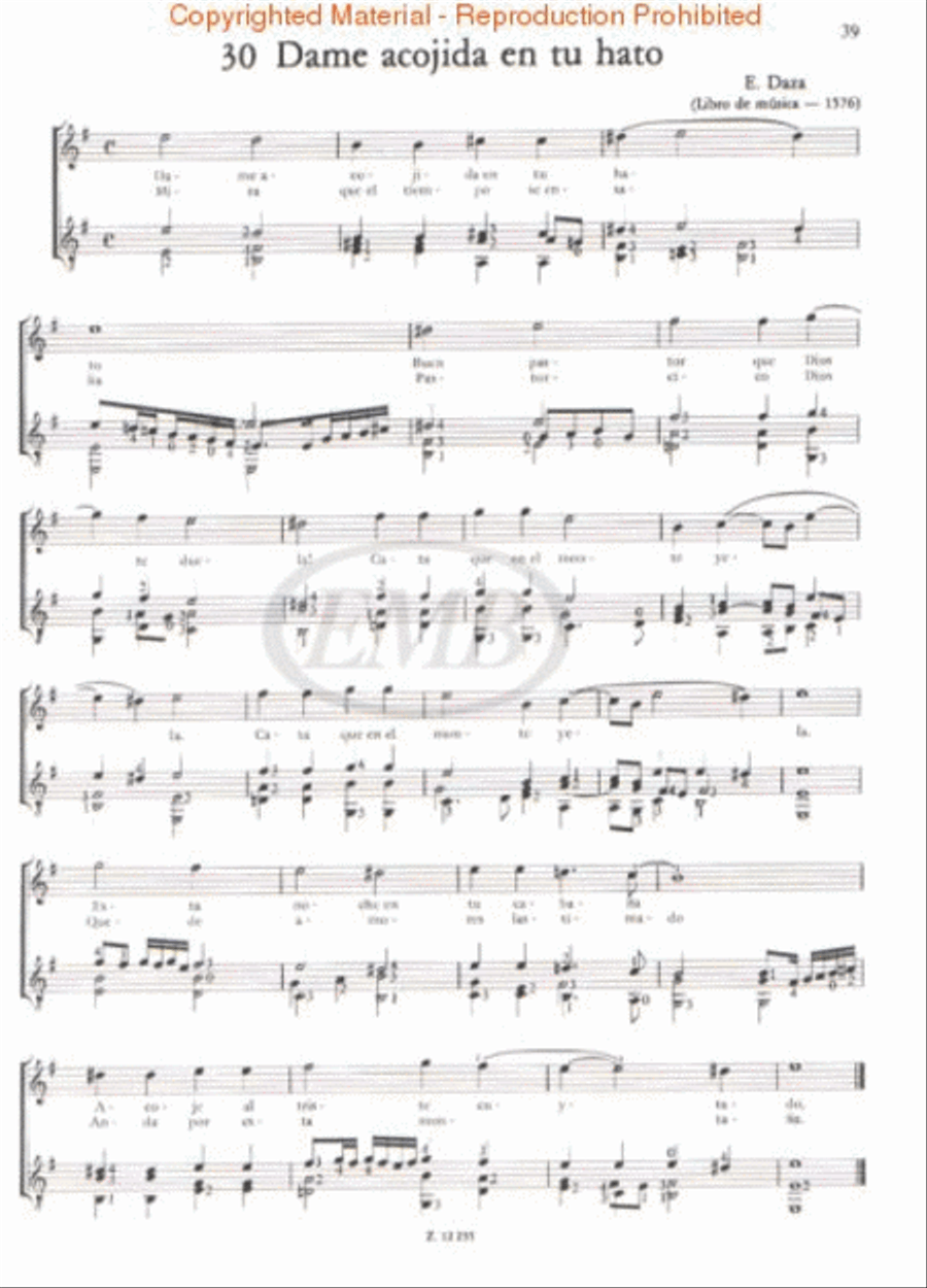 Spanish Renaissance Songs Voice scores gallery preview page 3