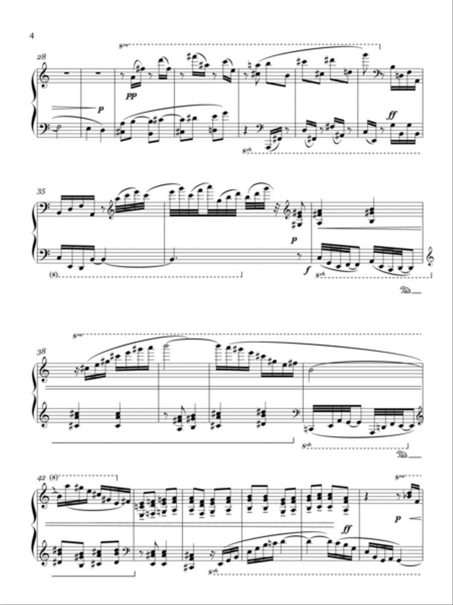 Six Preludes for solo piano Piano Solo scores gallery preview page 6