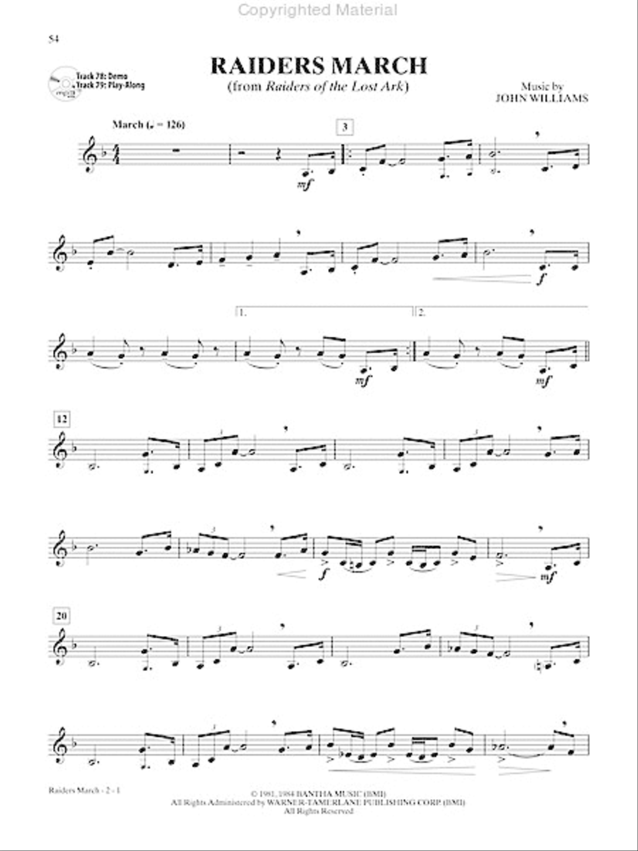 Ultimate Movie Instrumental Solos Horn Solo scores gallery preview page 9
