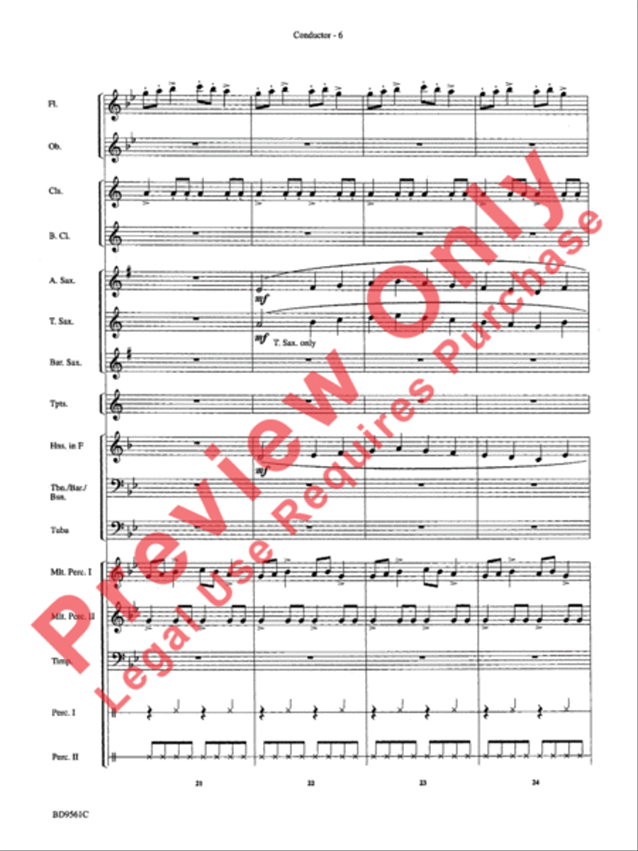 The Tempest Concert Band scores gallery preview page 9