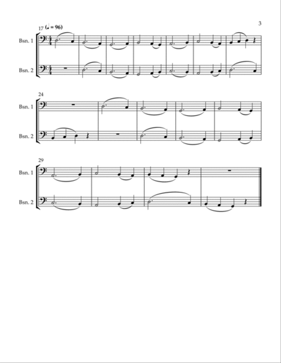 3 Conversations Woodwind Duet scores gallery preview page 3