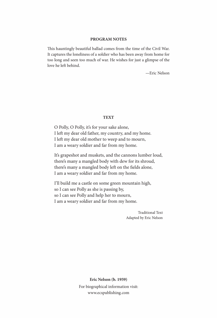 I Am a Weary Soldier I Am a Weary Soldier 4-Part scores gallery preview page 1