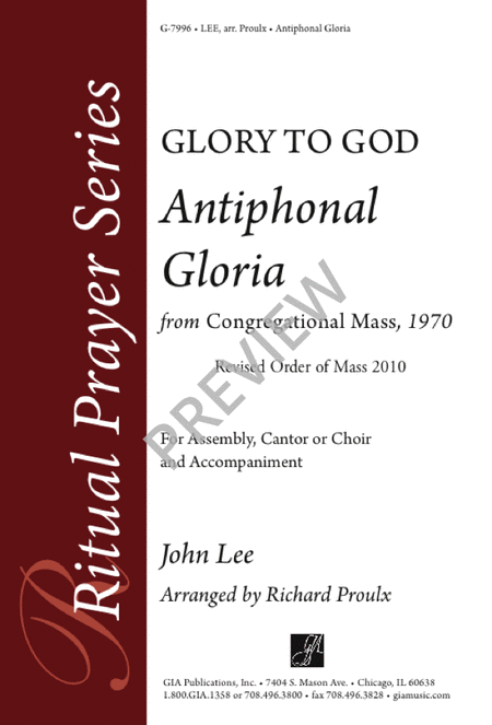 Antiphonal Gloria from  Congregational Mass,  1970
