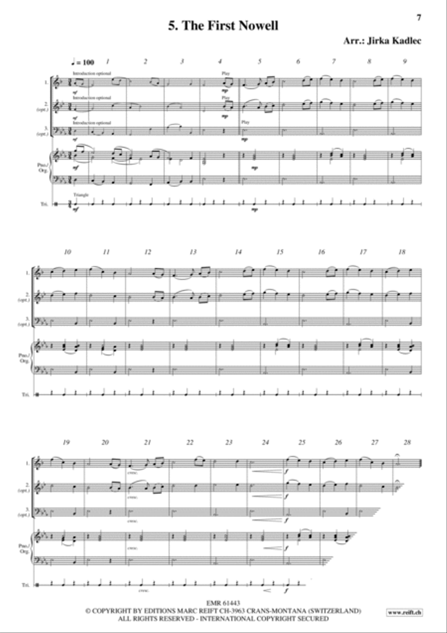 12 Easy Christmas Songs Brass Duet scores gallery preview page 7