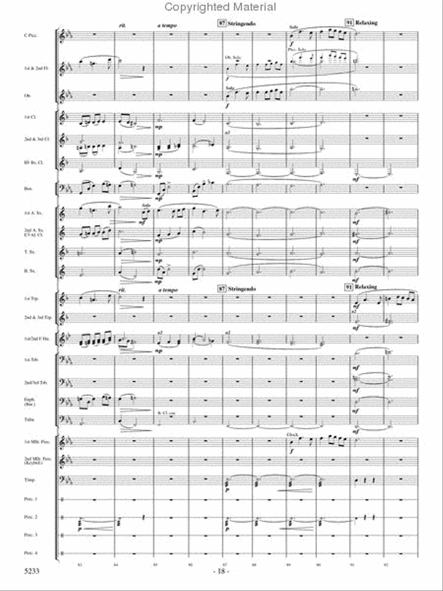 Upon These Wings Concert Band scores gallery preview page 17