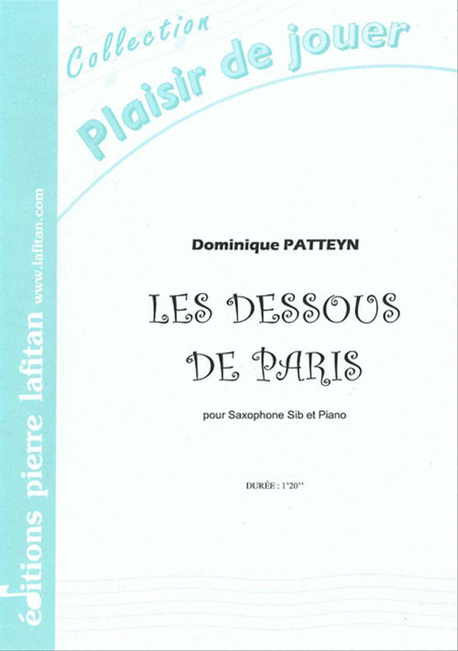 Les Dessous de Paris Tenor Saxophone scores gallery preview page 1