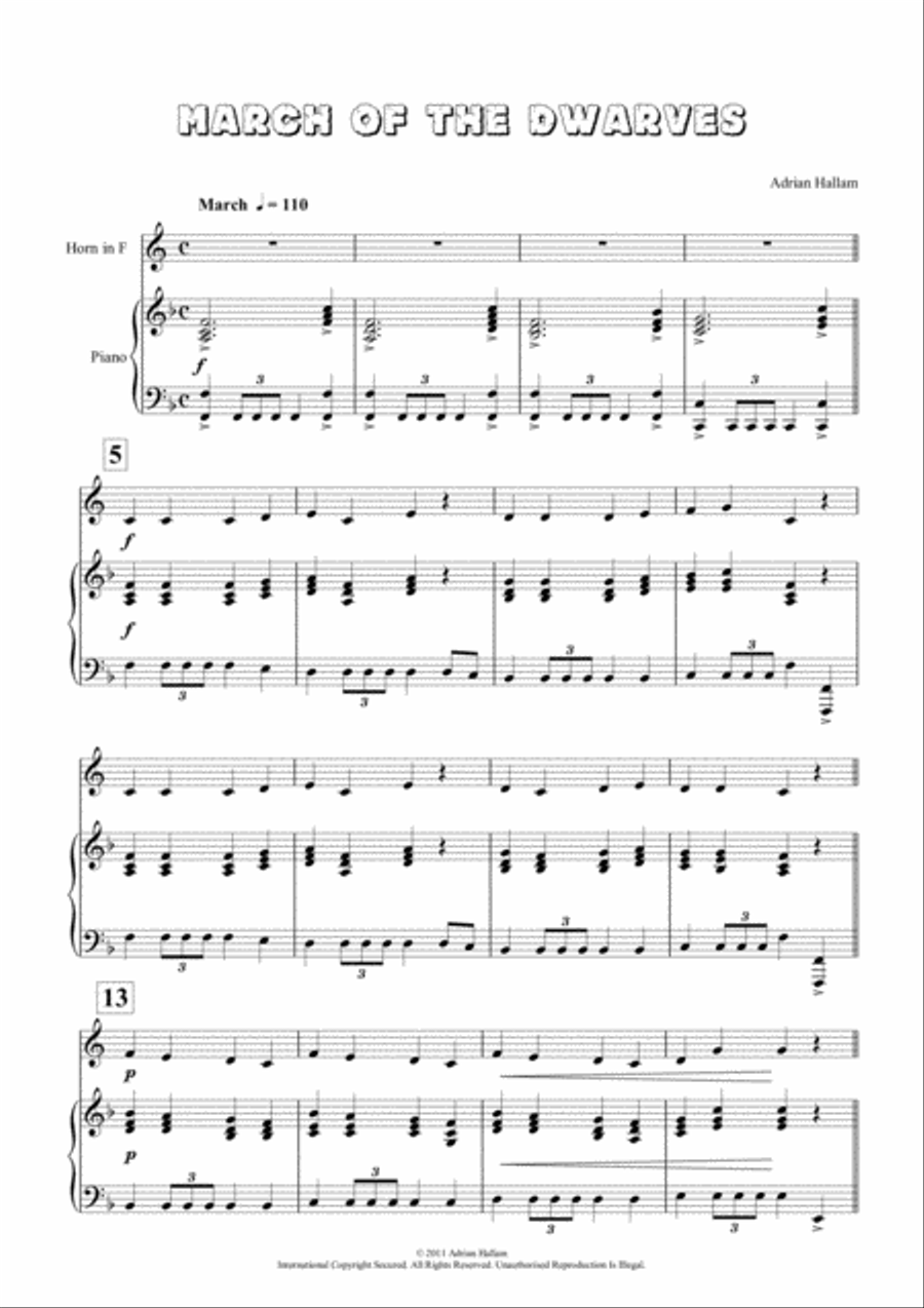 Realm Of Fantasy Horn scores gallery preview page 3