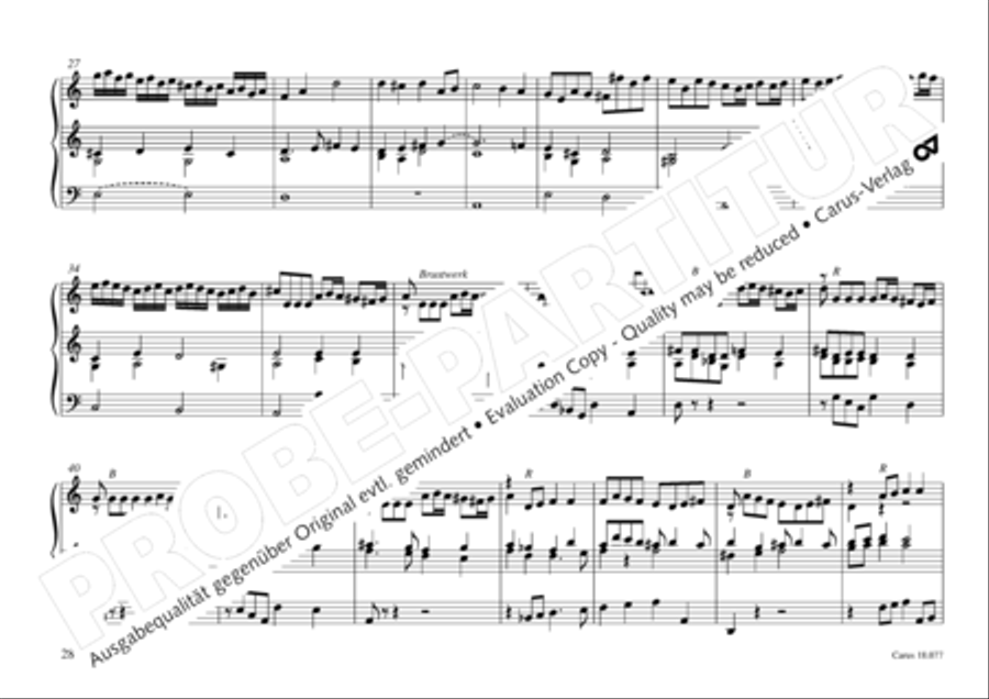 Organ music of the Hasse family Organ Solo scores gallery preview page 29