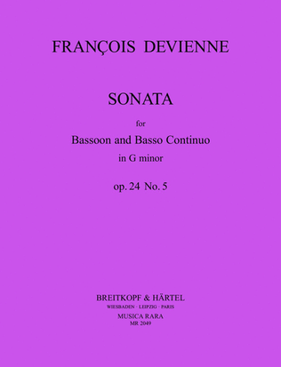 Book cover for Bassoon Sonatas Op. 24