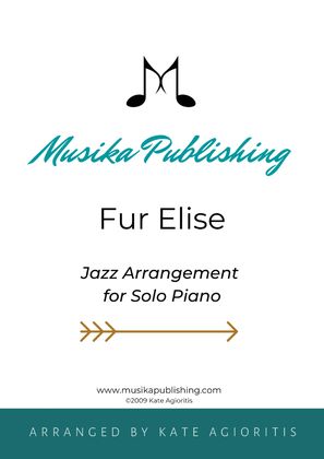 Book cover for Fur Elise - Jazz Arrangement for Solo Piano