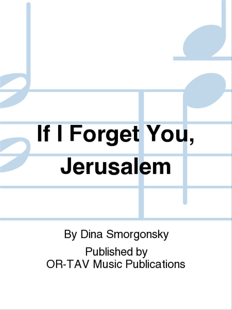 If I Forget You, Jerusalem Flute scores gallery preview page 1