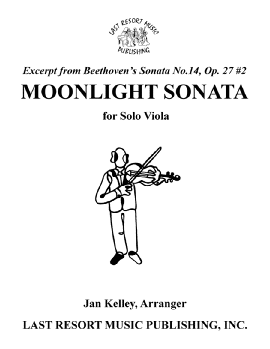 Moonlight Sonata for Solo Viola Viola Solo scores gallery preview page 1