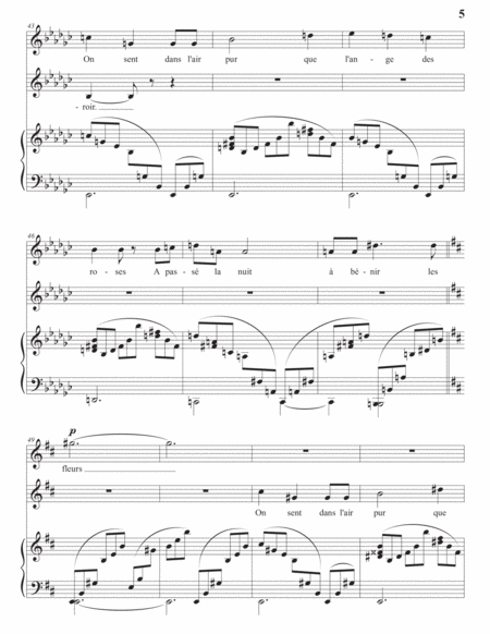 CHAUSSON: Réveil, Op. 11 no. 2 (transposed to D major)