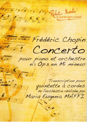 Concerto en mi mineur no 1 op ii piano + quintette a cordes