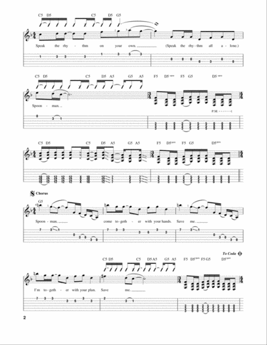 Spoonman Acoustic Guitar scores gallery preview page 2