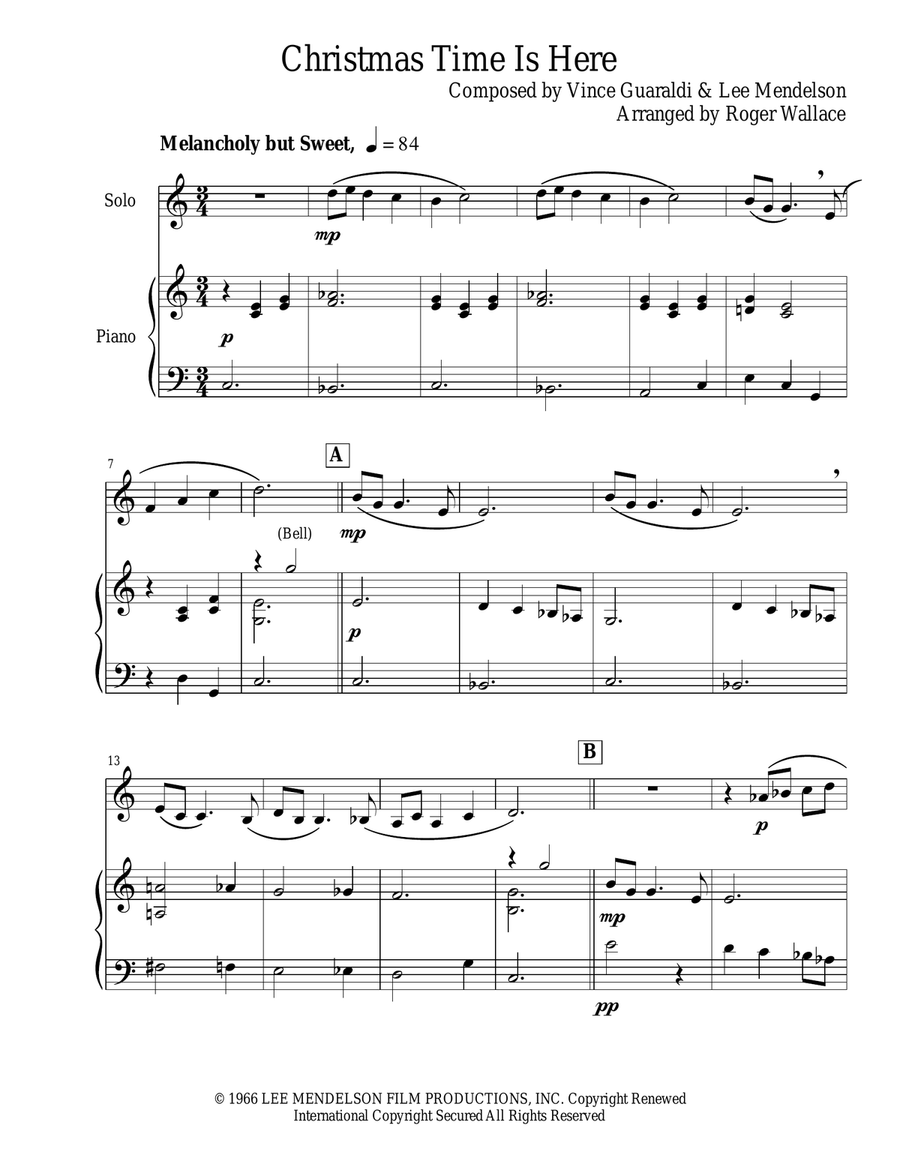 Christmas Time Is Here Christmas Time Is Here B-Flat Trumpet scores gallery preview page 3