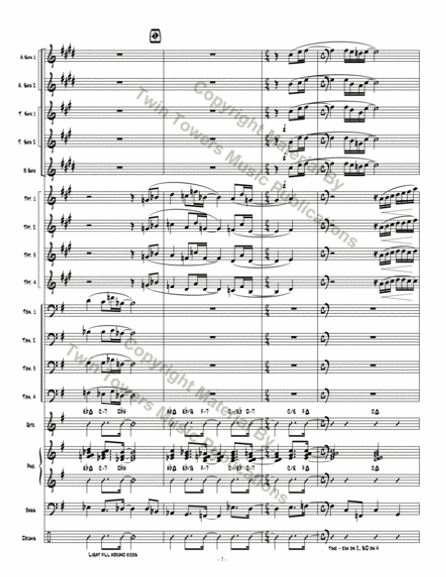 Going Home Going Home Jazz Ensemble scores gallery preview page 8