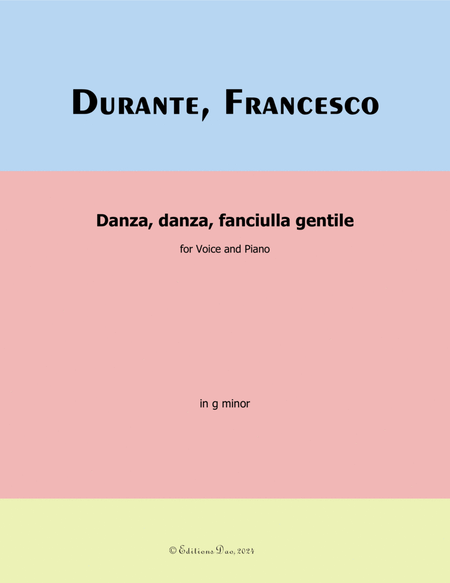 Danza, danza, fanciulla gentile, by F. Durante, in g minor