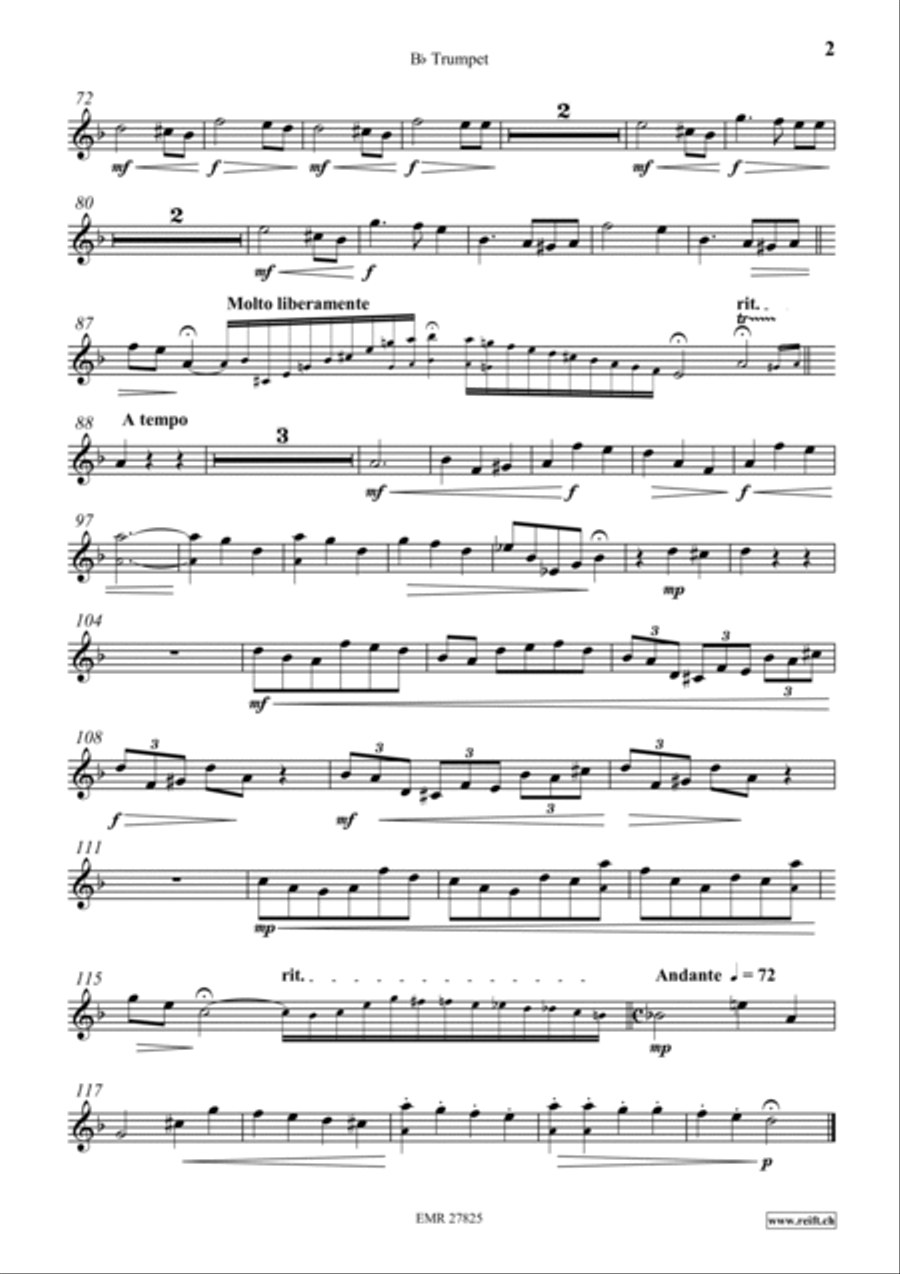 Nocturne Trumpet scores gallery preview page 3