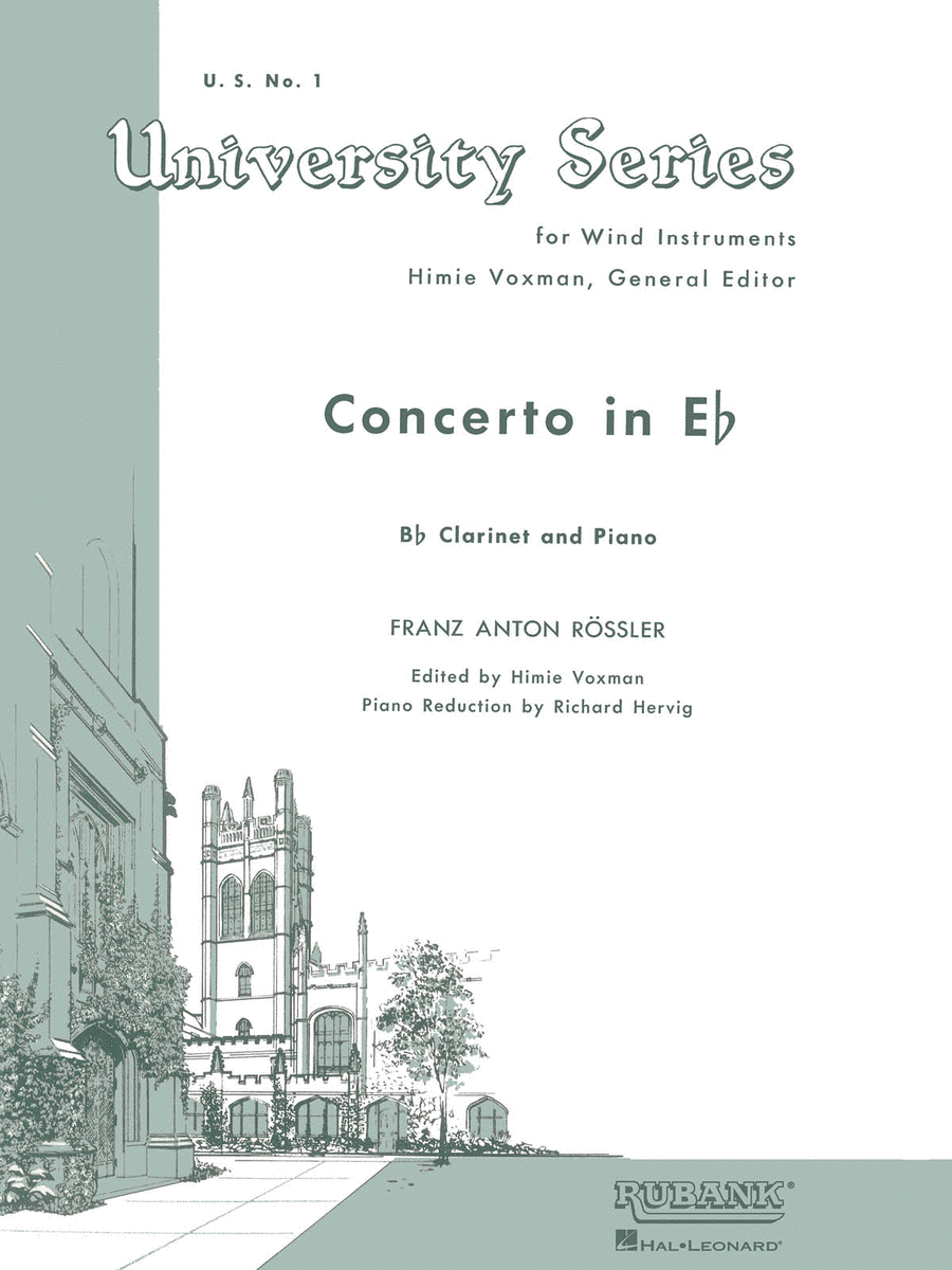 Concerto in E Flat Clarinet Solo scores gallery preview page 1