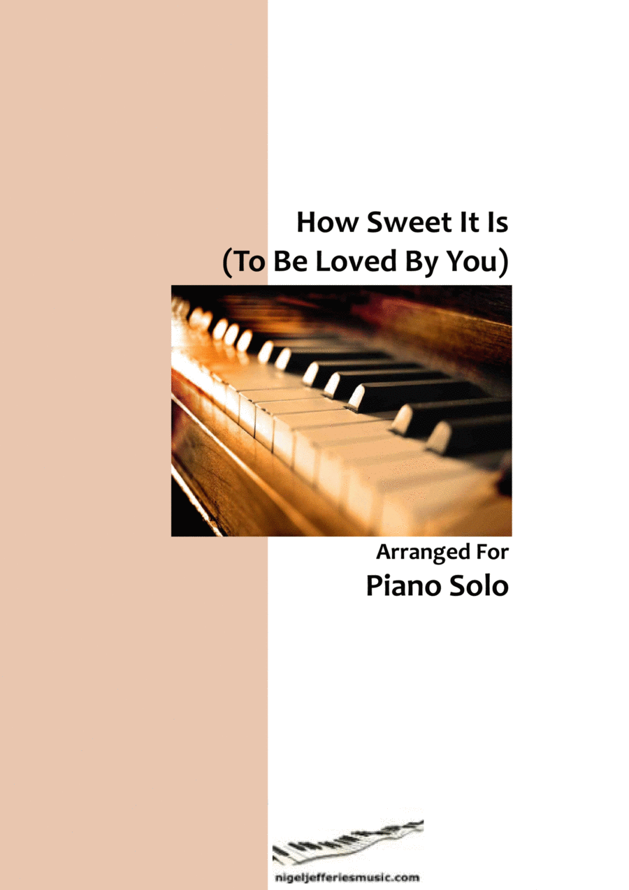 How Sweet It Is (to Be Loved By You) Piano Solo scores gallery preview page 1
