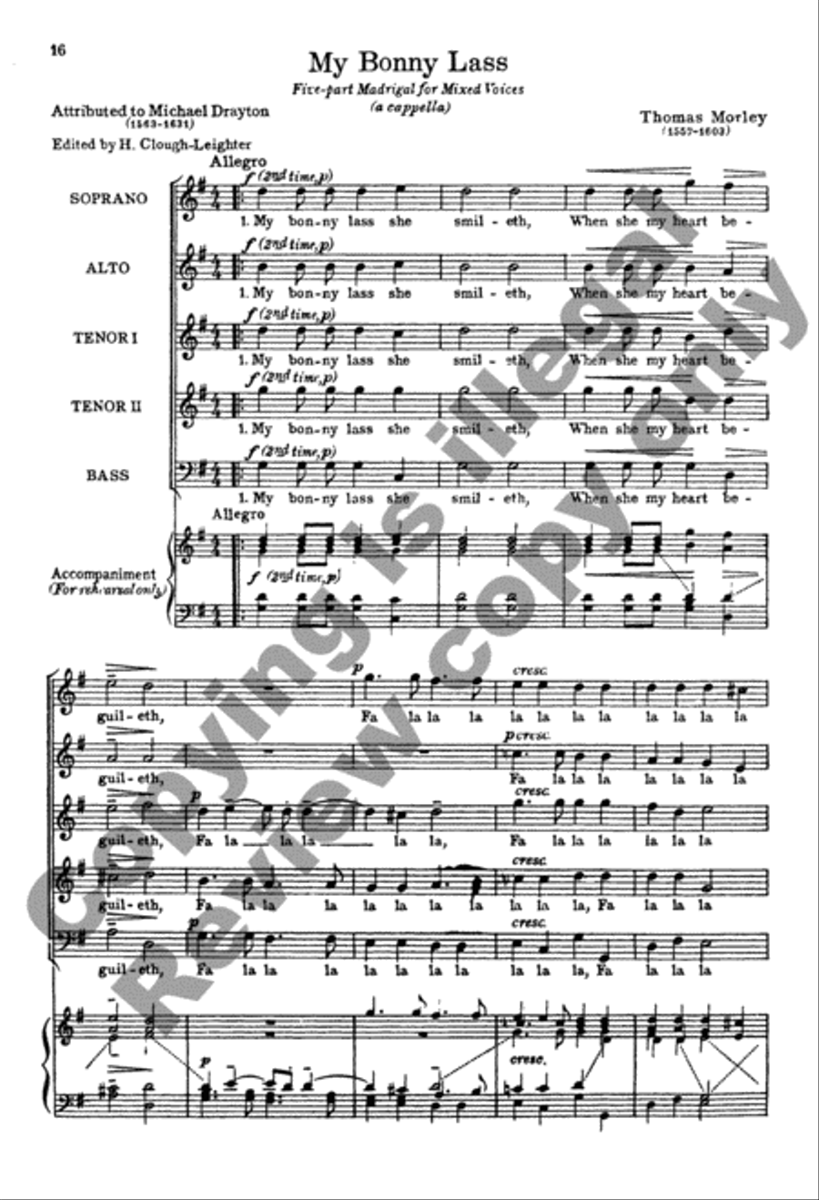 The A Cappella Singer (Choral Score) A Cappella scores gallery preview page 6