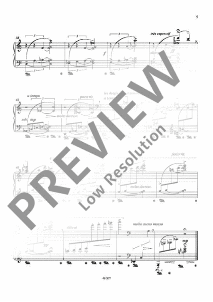Reflexions Piano Solo scores gallery preview page 6