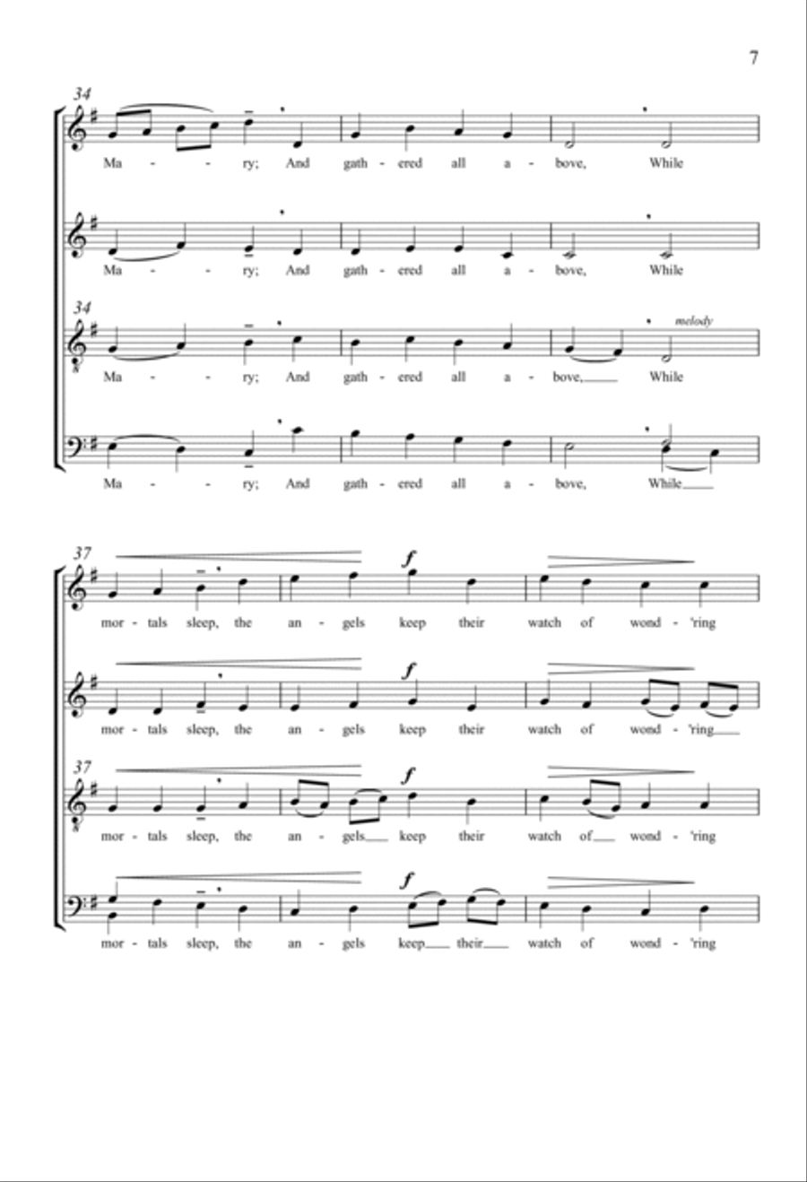 O Little Town Of Bethlehem 4-Part scores gallery preview page 5