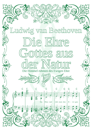 Die Ehre Gottes aus der Natur (Die Himmel rühmen des Ewigen Ehre, Ludwig van Beethoven; for piano)