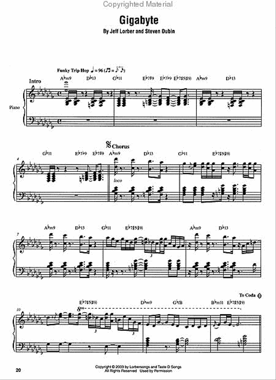 Best of Jeff Lorber Piano scores gallery preview page 3
