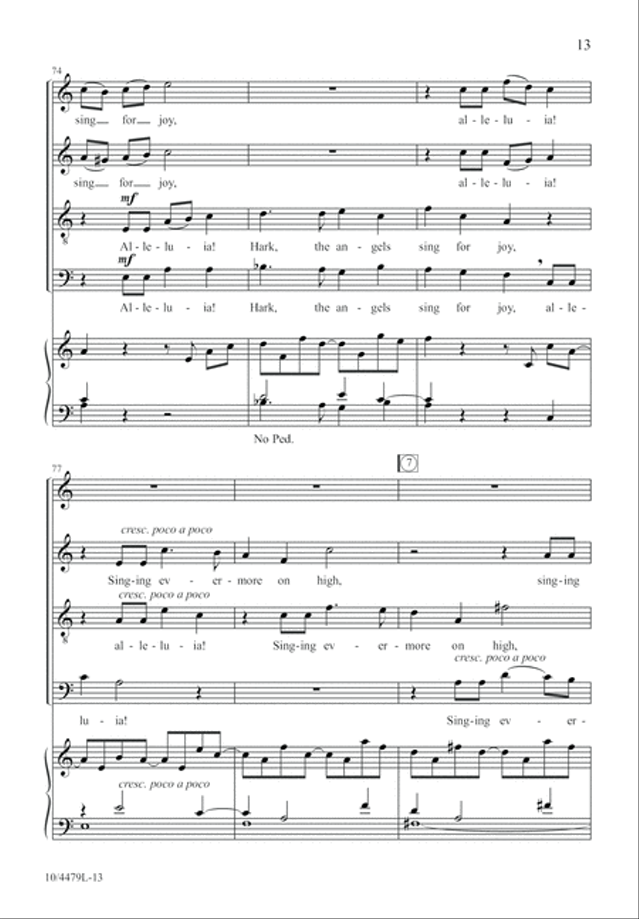Sing for Joy, Alleluia! 4-Part scores gallery preview page 14