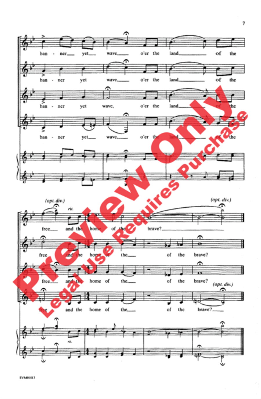 The Star-Spangled Banner Women's Choir scores gallery preview page 6