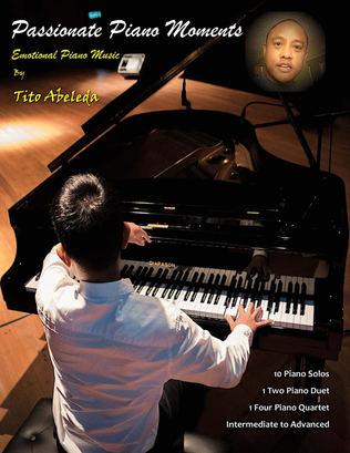 Book cover for Passionate Piano Moments: Emotional Piano Music