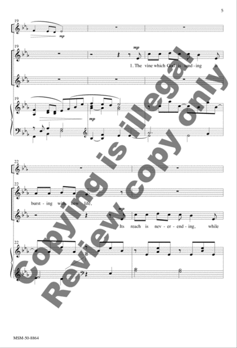 Christ Is the Vine 2-Part scores gallery preview page 5
