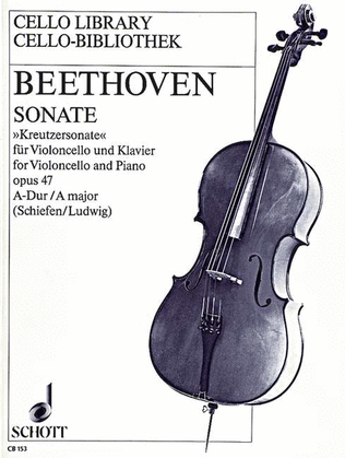 Book cover for Sonata A Major "Kreutzersonate," Op. 47