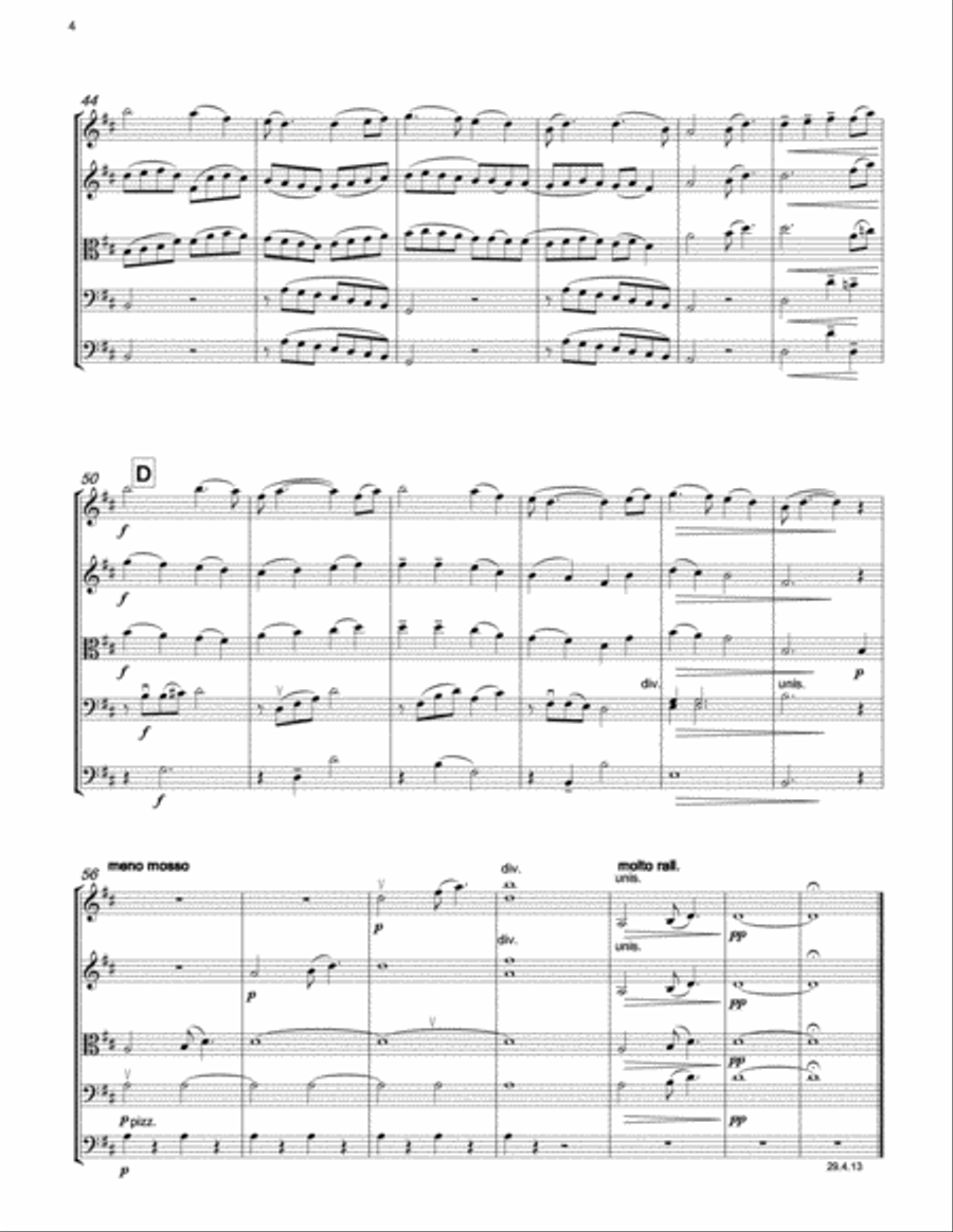 IAN BUTTERWORTH Go Lassie Go for string orchestra String Orchestra scores gallery preview page 4