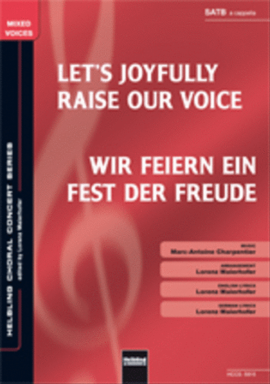 Let's Joyfully Raise our Voices/Wir feiern ein Fes 4-Part scores gallery preview page 1