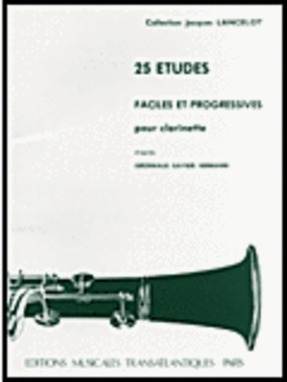 Book cover for 25 Etudes Faciles et Progressives