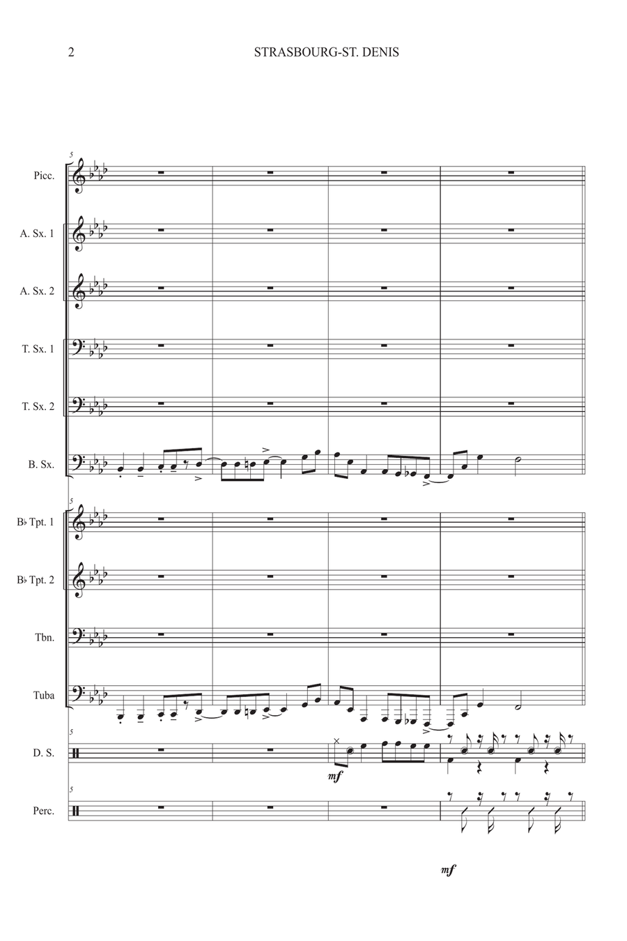 Strasbourg / St. Denis Large Ensemble scores gallery preview page 4